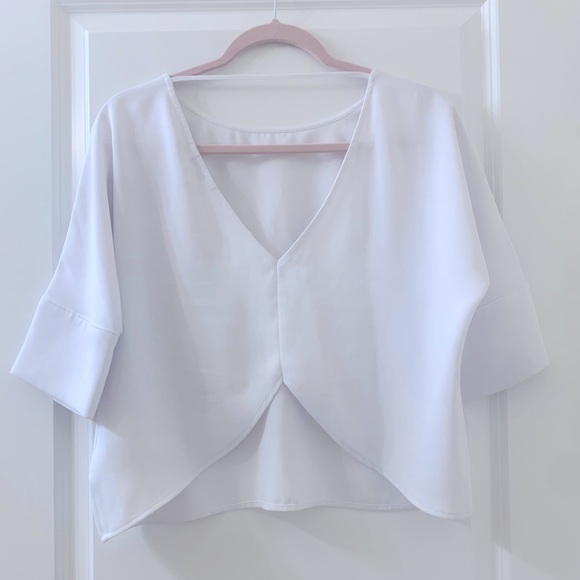 Express white top open back size xs - Picture 2 of 3